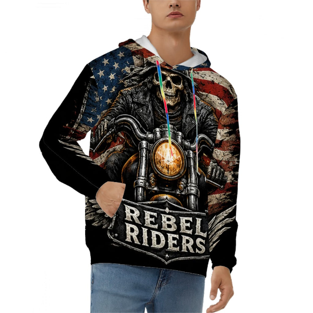 Hoodie for Men Pocket Sweatshirt Customized Services rebelriders