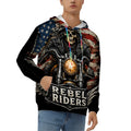 Hoodie for Men Pocket Sweatshirt Customized Services rebelriders