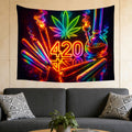 Small Horizontal Lightweight Wall Tapestry for Bedroom 420 mary jane marijuana joints blunts bongs