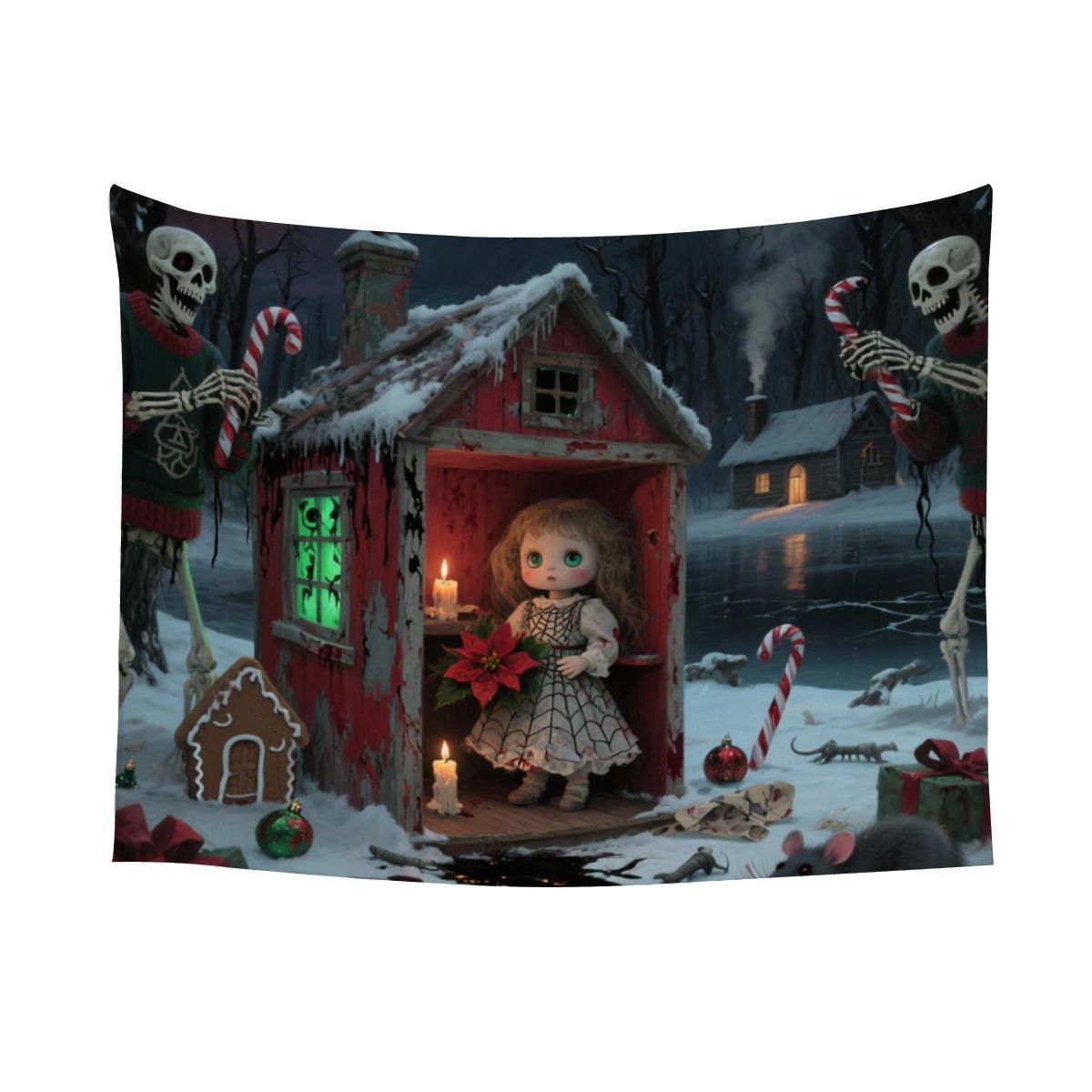 Small Horizontal Lightweight Wall Tapestry for Bedroom 1759374281631