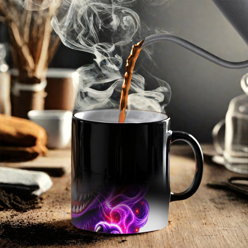Purple Neon Skull 11 oz Color-Changing Mug