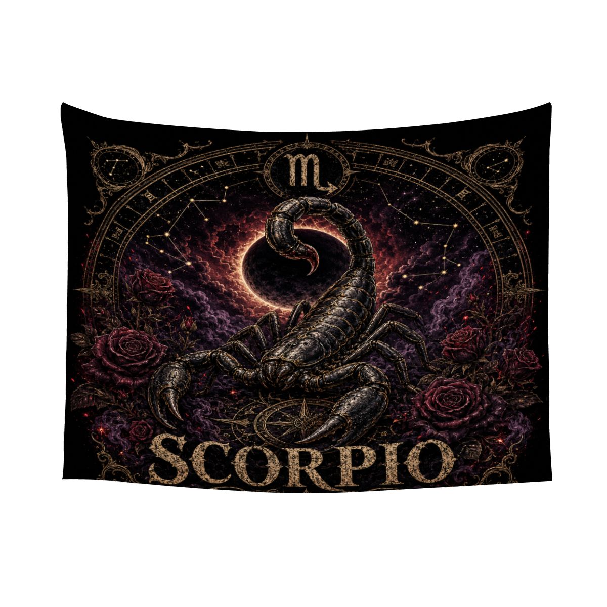 Scorpio Zodiac Small Wall Tapestry