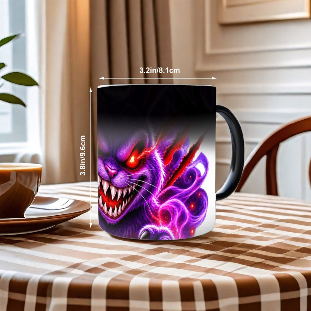 Purple Neon Skull 11 oz Color-Changing Mug