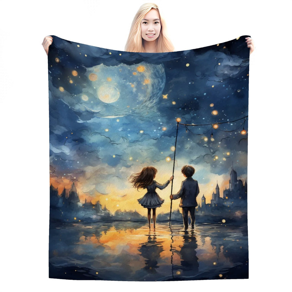 280 GSM MultiSize Flannel night sky