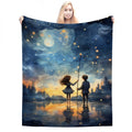280 GSM MultiSize Flannel night sky