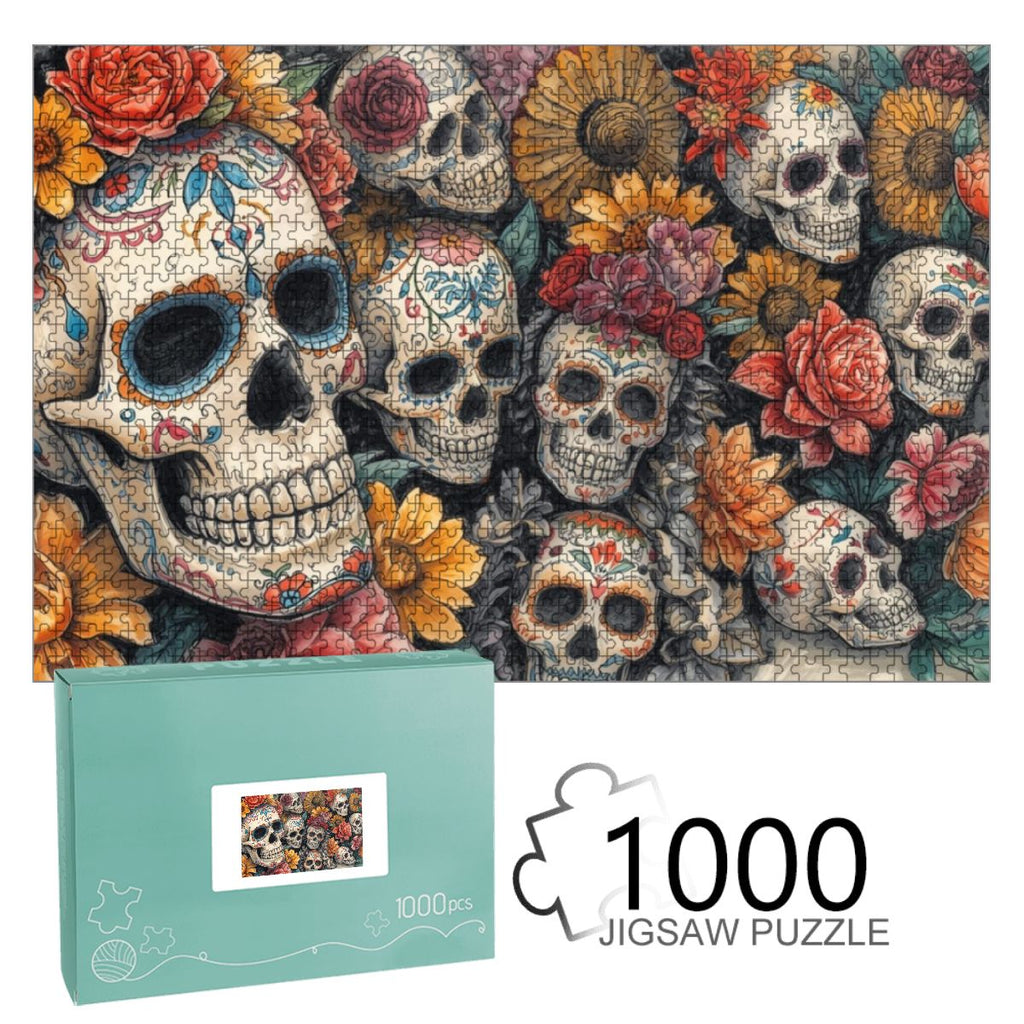 1000pcs Wooden Jigsaw Puzzles (Horizontal) (Made in USA) day of the dead5