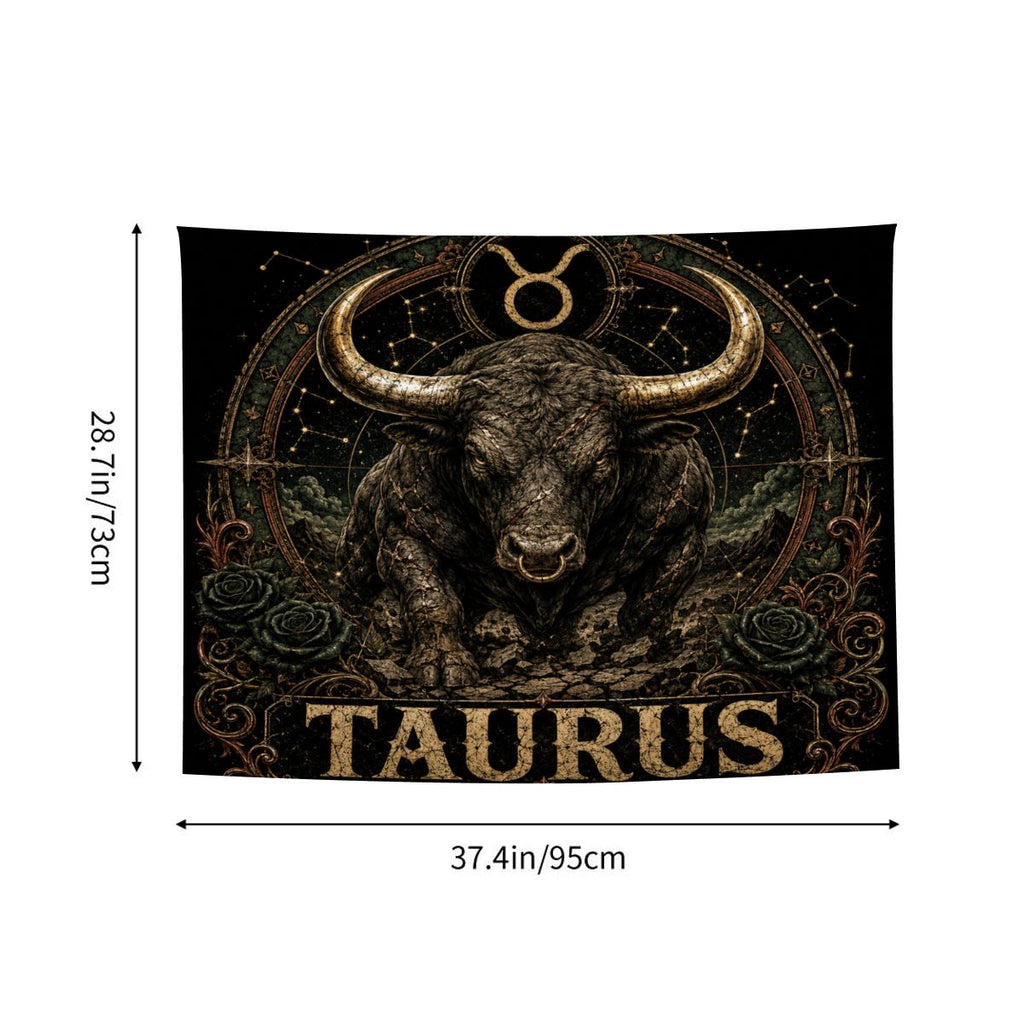 Taurus Zodiac Small Wall Tapestry