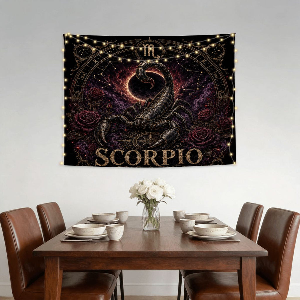 Scorpio Zodiac Small Wall Tapestry
