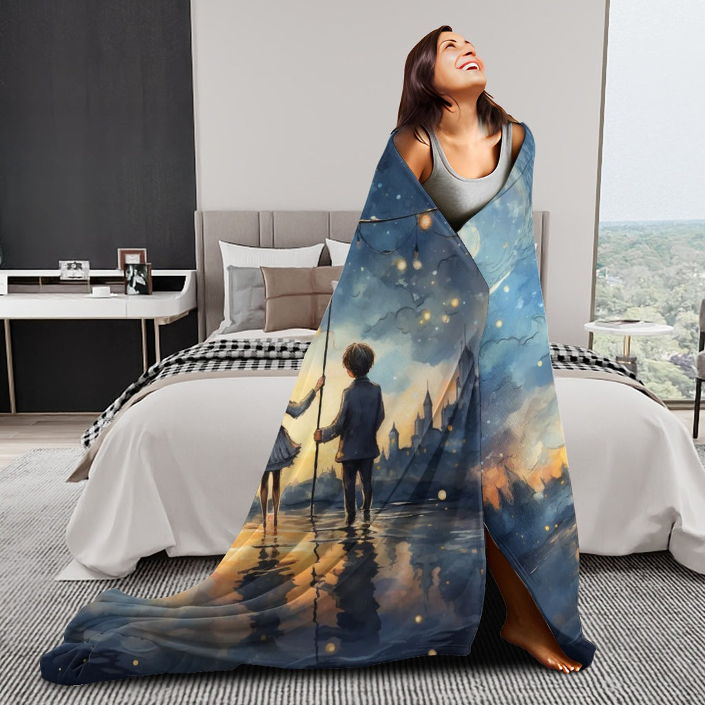 280 GSM MultiSize Flannel night sky
