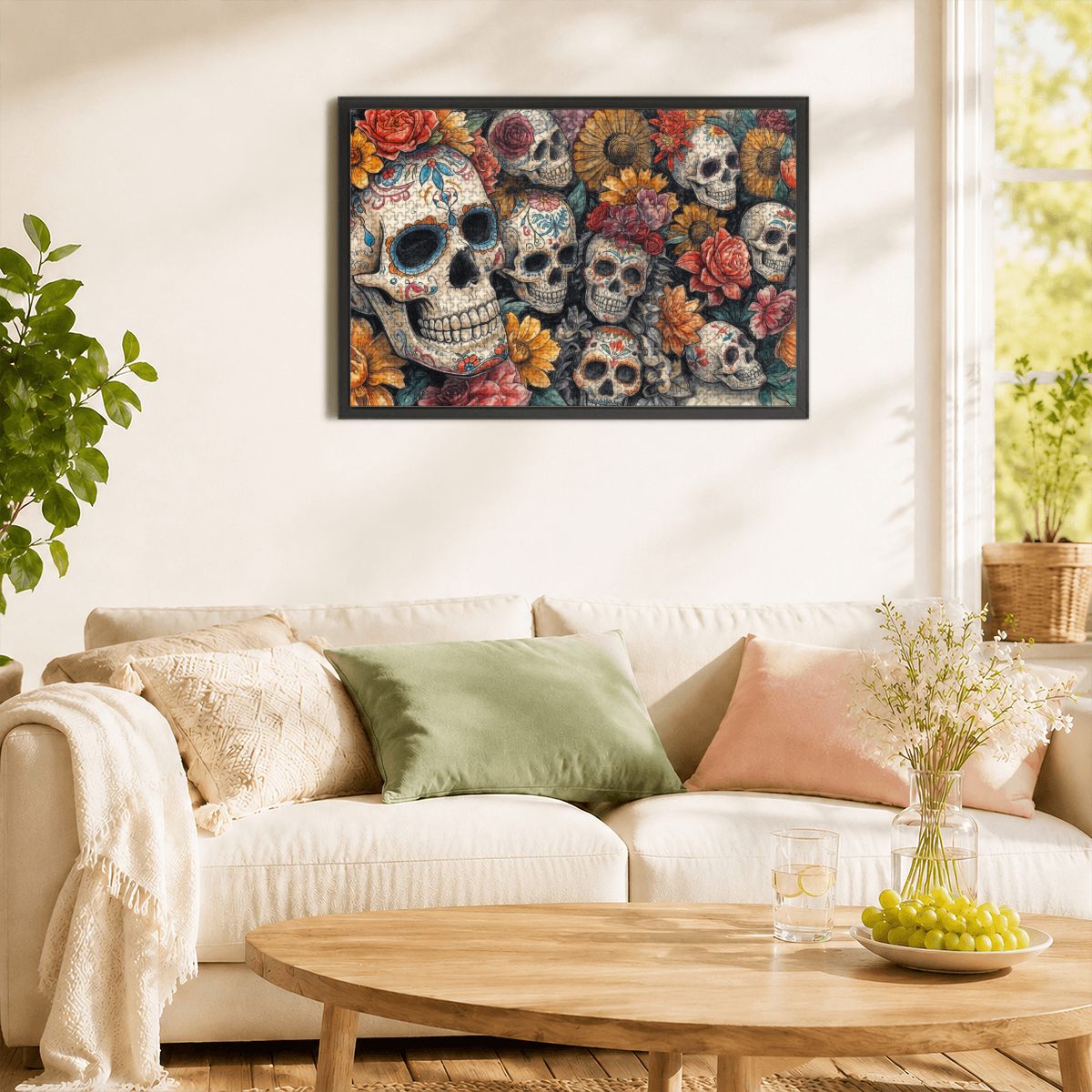 1000pcs Wooden Jigsaw Puzzles (Horizontal) (Made in USA) day of the dead5