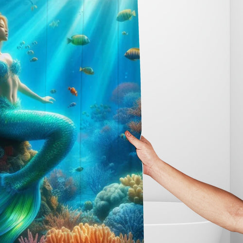 Bathroom Shower Curtain mermaid