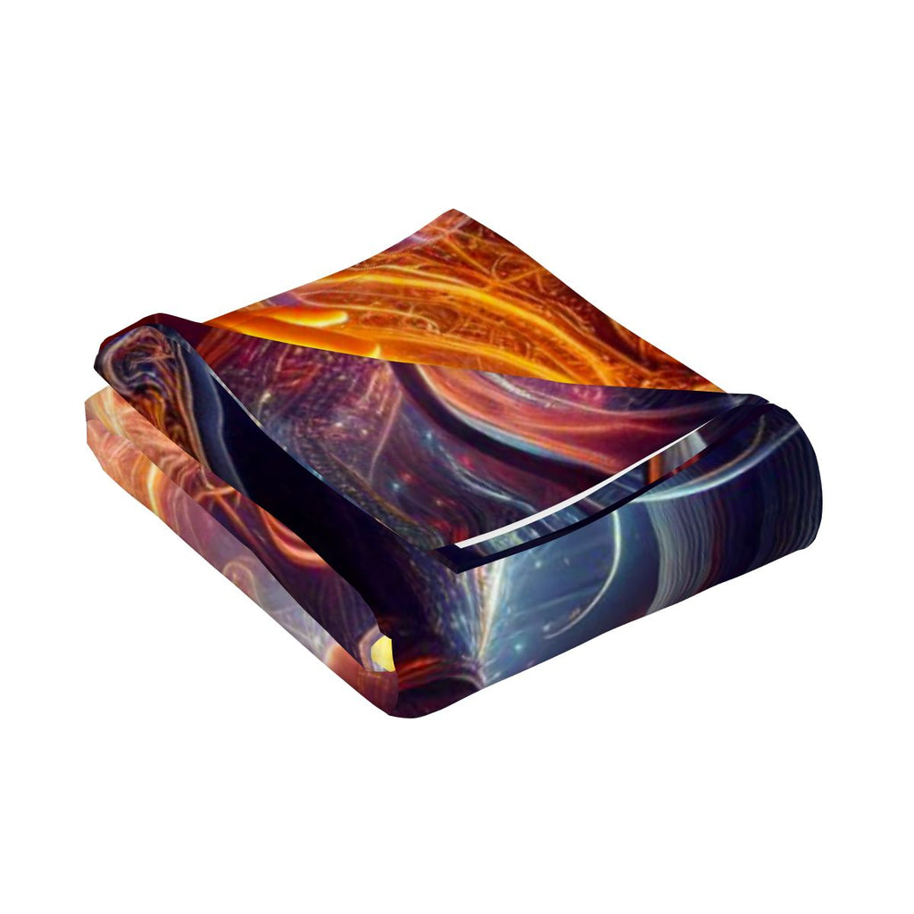 Small Horizontal Lightweight Wall Tapestry for Bedroom A hyperdetailed, raytraced scene depicting powerful wizards in the midst of casting intricate spel (2)edited1