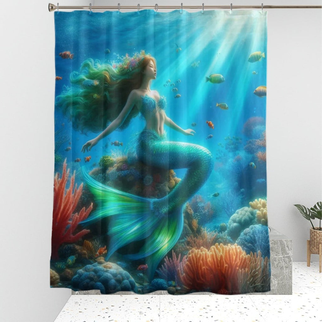 Bathroom Shower Curtain mermaid