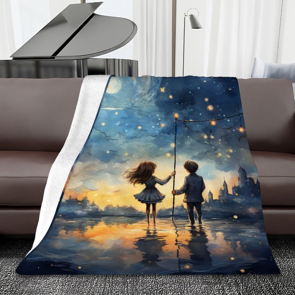 280 GSM MultiSize Flannel night sky