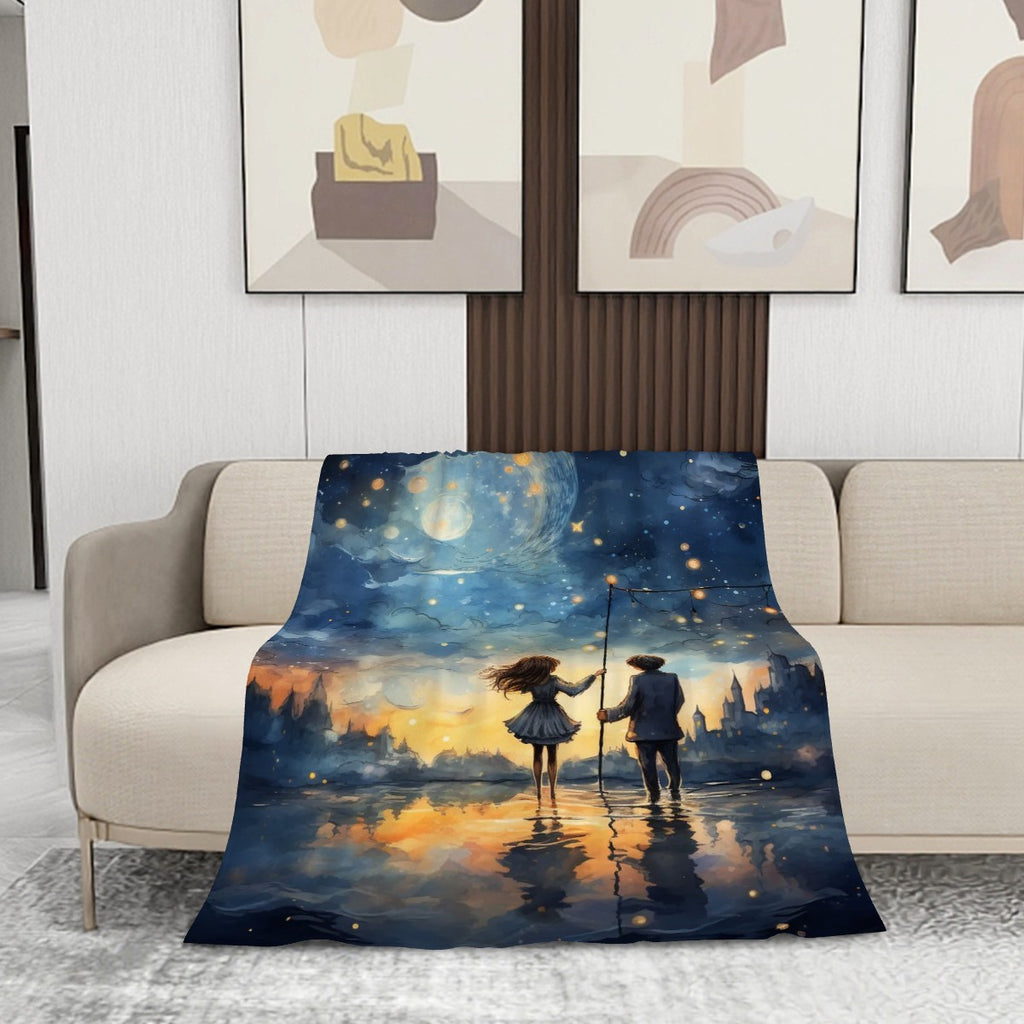 280 GSM MultiSize Flannel night sky