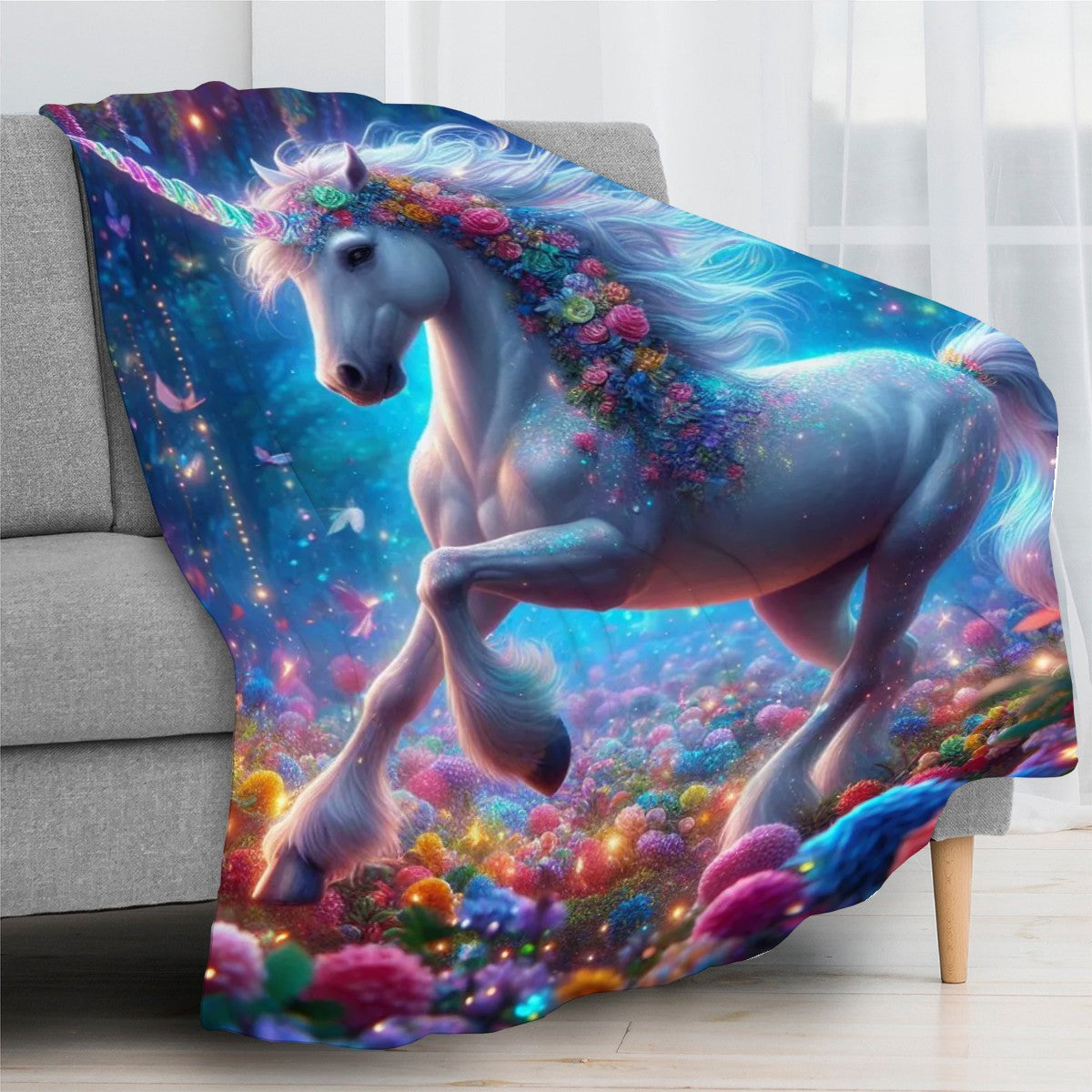 300 GSM Flannel Throw Blanket (Made in USA) Designer (10)