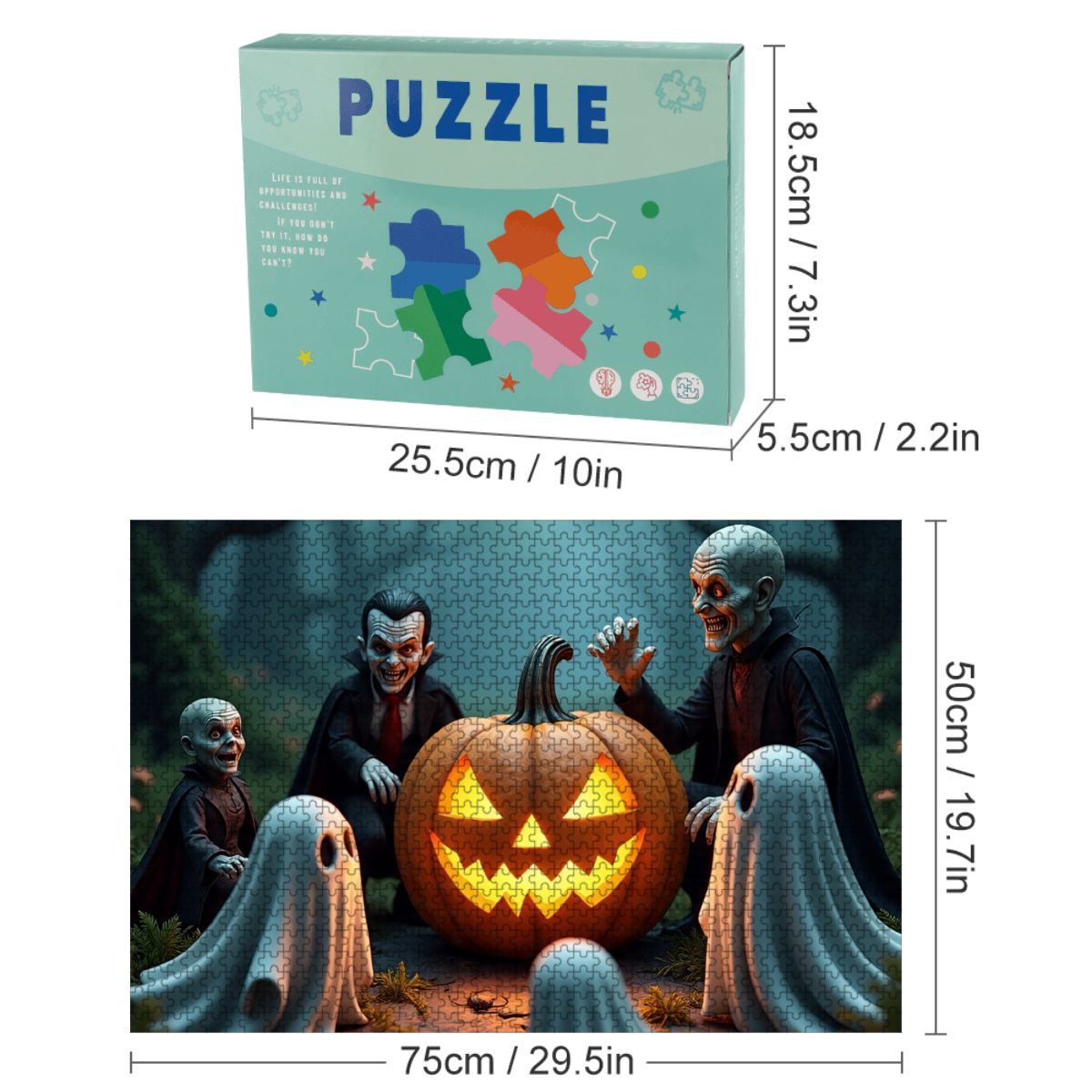 1000pcs Wooden Jigsaw Puzzles (Horizontal) (Made in USA) Imagine25516023624652659