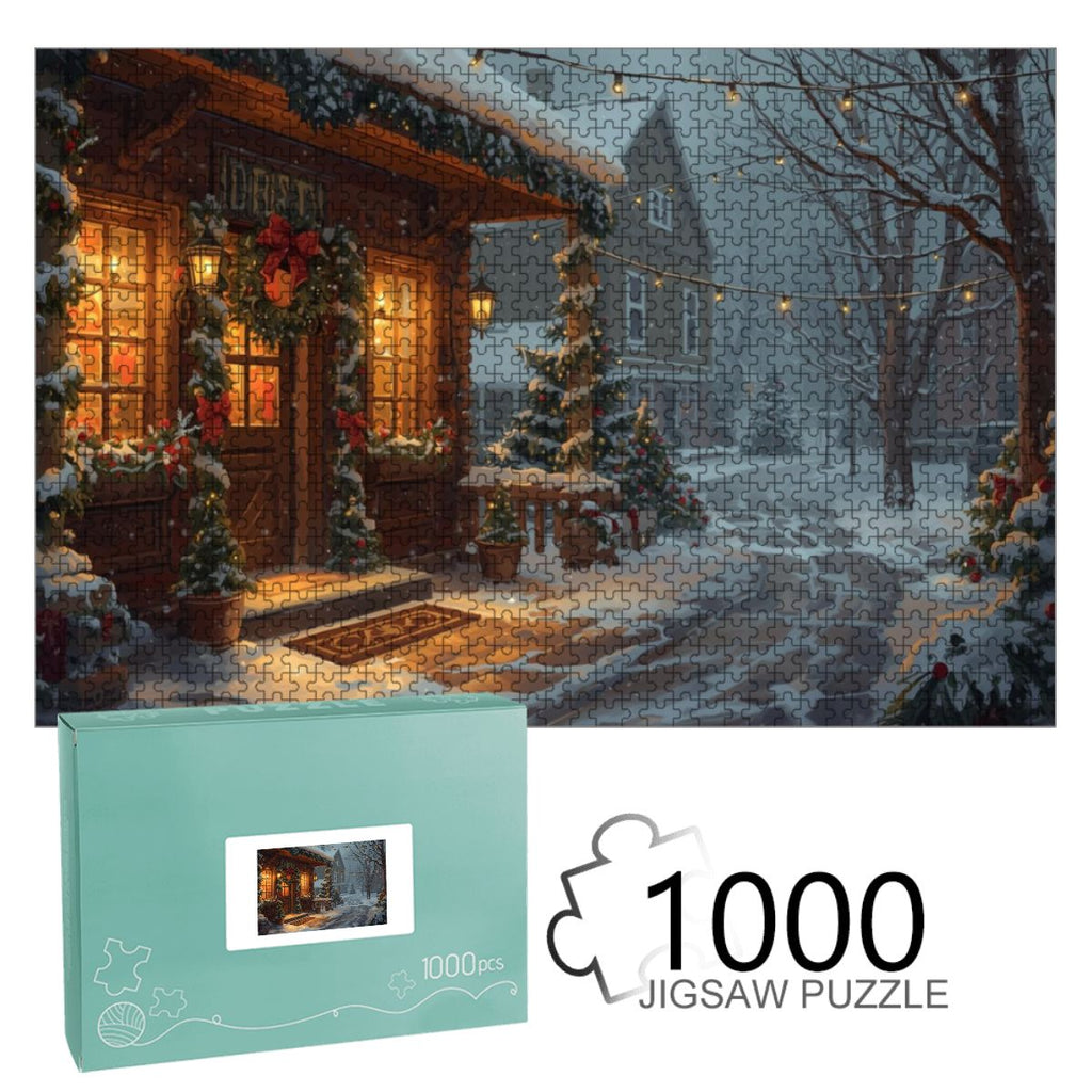 1000pcs Wooden Jigsaw Puzzles (Horizontal) (Made in USA) a xmas scean1