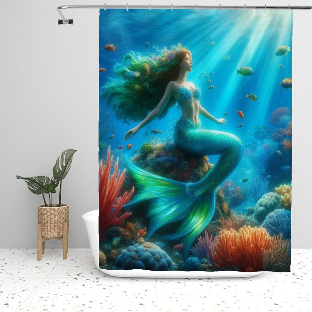 Bathroom Shower Curtain mermaid