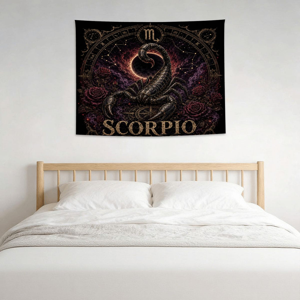 Scorpio Zodiac Small Wall Tapestry