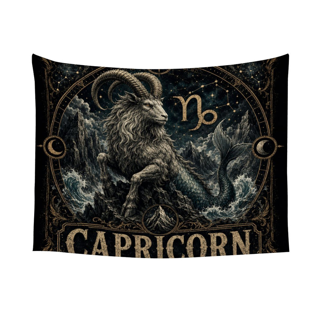 Capricorn Zodiac Small Wall Tapestry