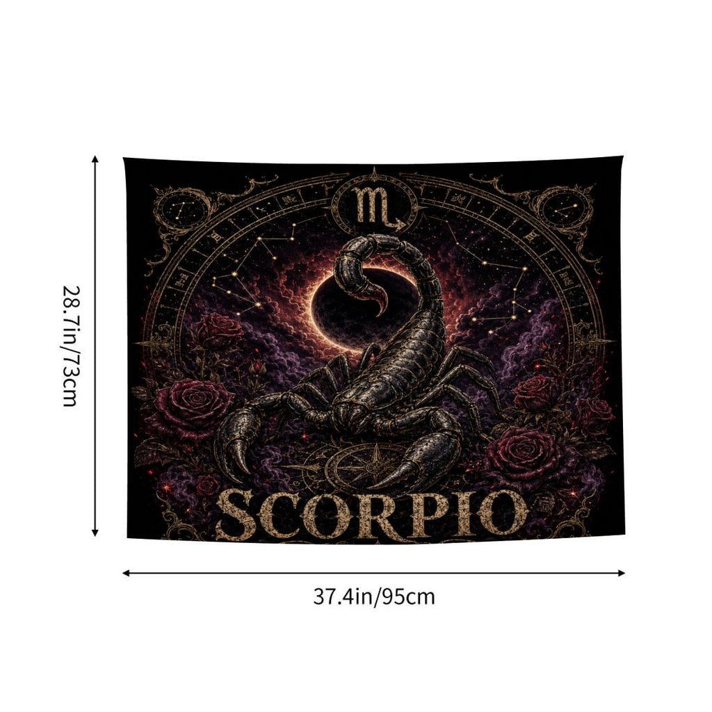 Scorpio Zodiac Small Wall Tapestry