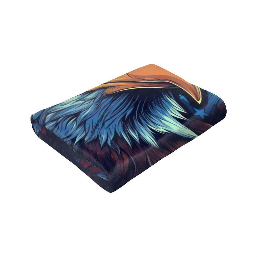 280 GSM MultiSize Flannel Throw Blanket (Vertical) usa eagle