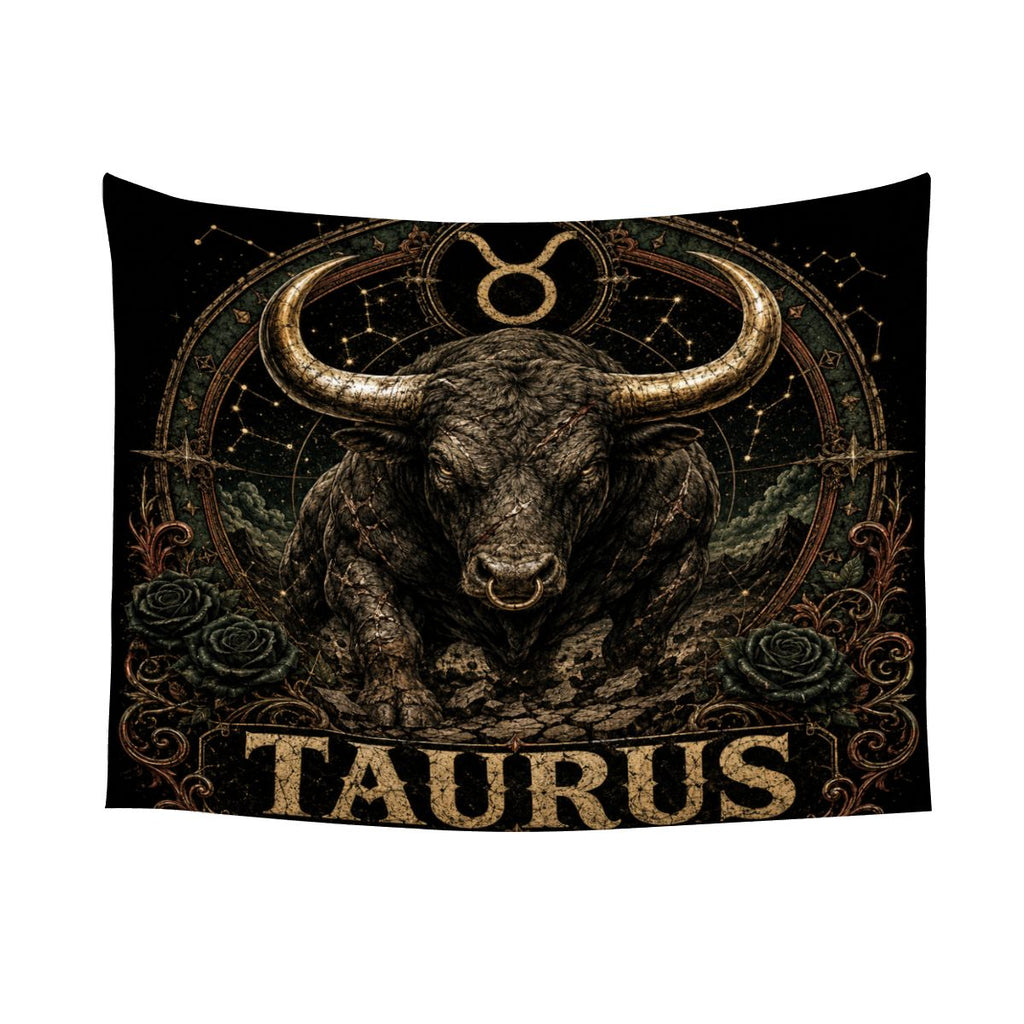 Taurus Zodiac Small Wall Tapestry