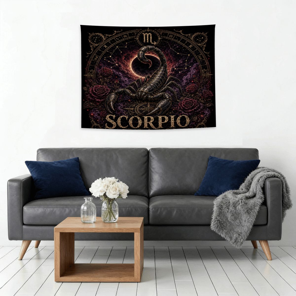 Scorpio Zodiac Small Wall Tapestry