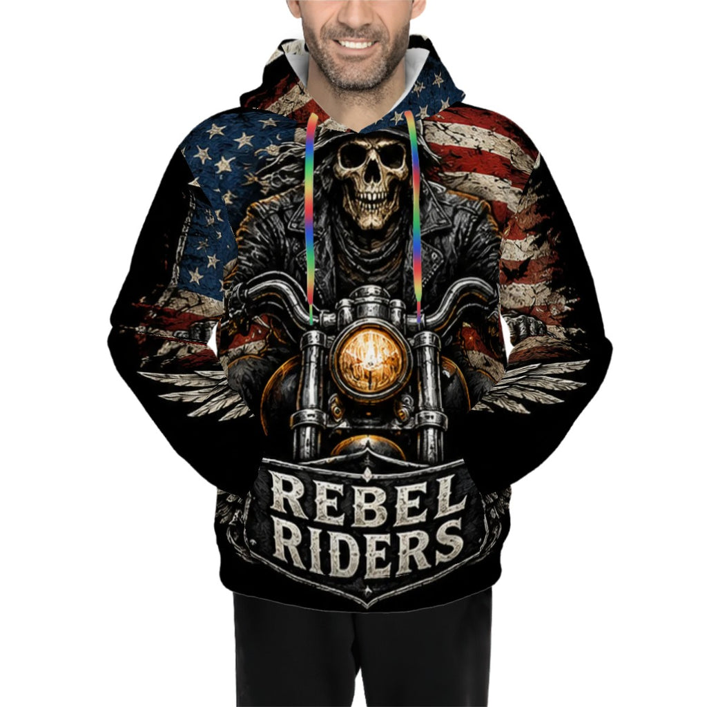 Hoodie for Men Pocket Sweatshirt Customized Services rebelriders