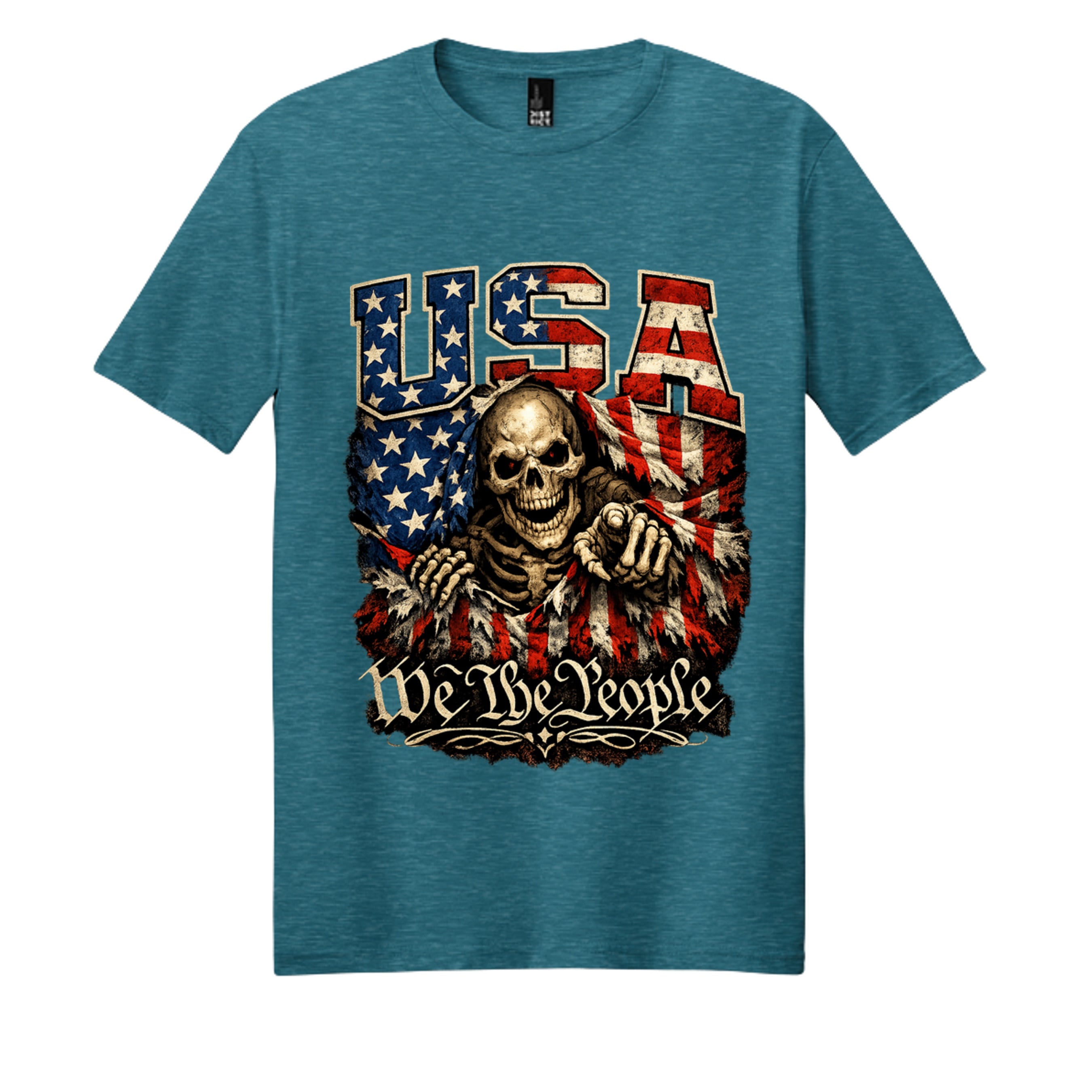 Heathered Teal - DM108 - FRONT